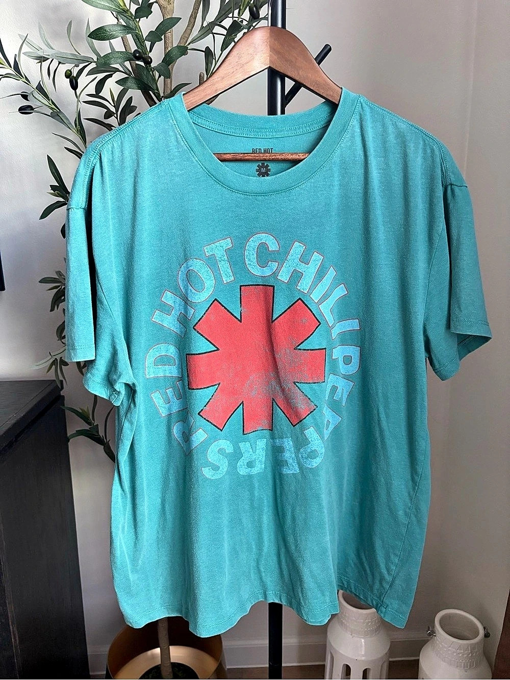 Red Hot Chili Peppers Oakland Arena 2006 Tour T-Shirt Tee Blue Medium